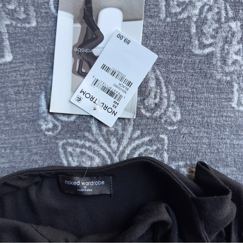 Naked Wardrobe Black Cutout Midi Dress NWT - Picture 7 of 10